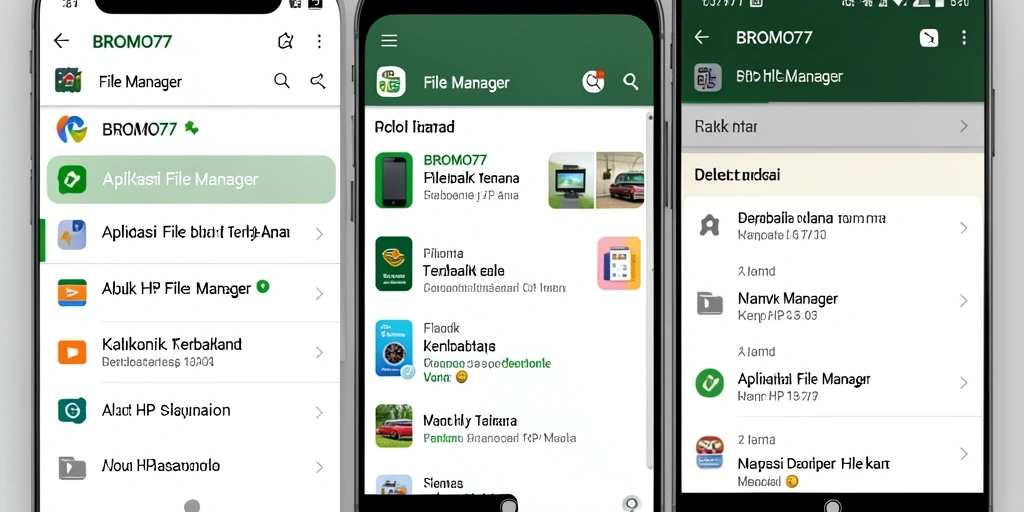 Screenshot BROMO77 menampilkan antarmuka pengguna yang sederhana dan fungsional.