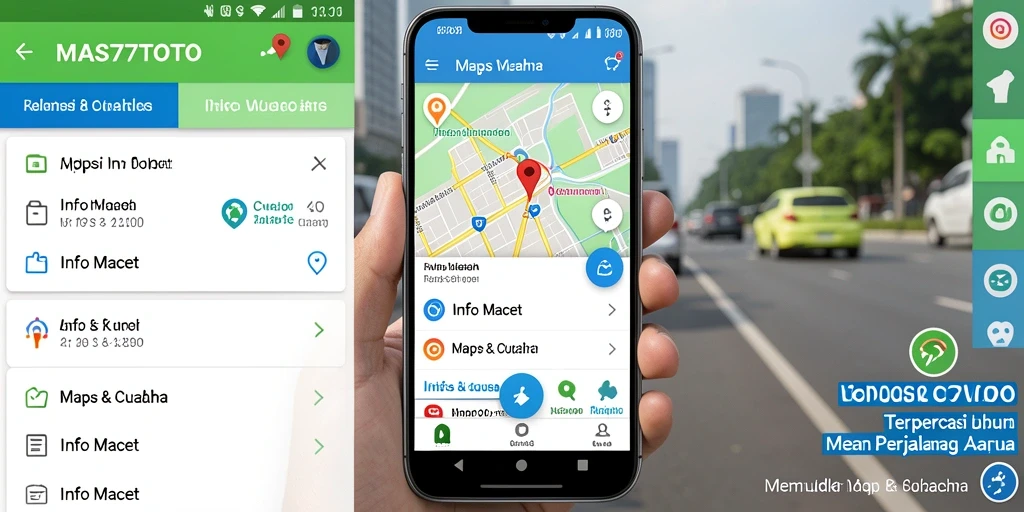 Tampilan antarmuka utama aplikasi Info Macet MAS77TOTO yang interaktif dan informatif.