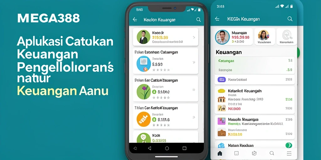 Antarmuka MEGA388 yang intuitif untuk Catatan Keuangan.