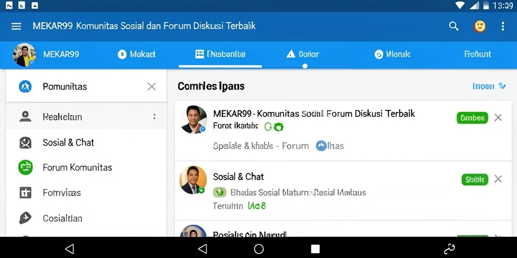 Antarmuka pengguna MEKAR99 yang menarik dan fungsional.