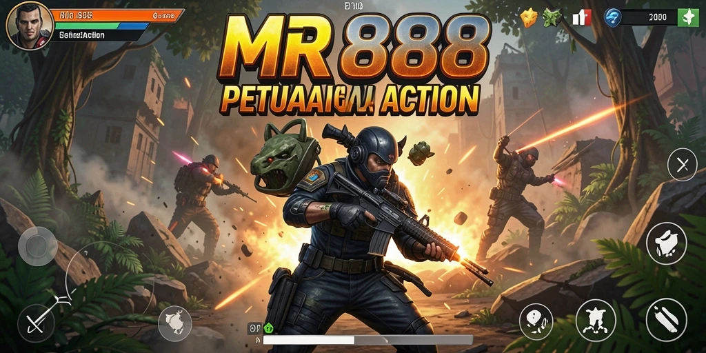 Antarmuka dinamis MR888 yang penuh aksi dan tantangan.