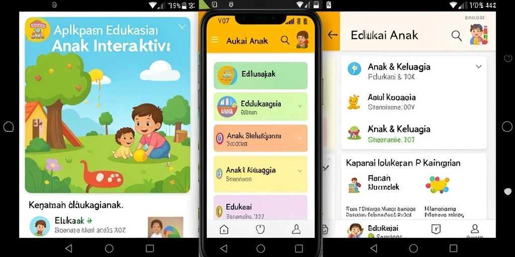 Screenshot antarmuka interaktif V07 yang ceria dan edukatif.